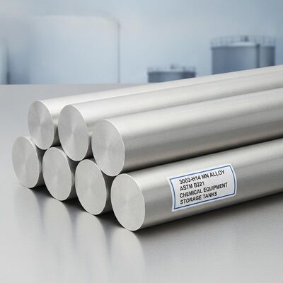 3003-H14 Manganese Alloy Round Aluminum Bar ASTM B221 for Chemical Equipment and Storage Tanks