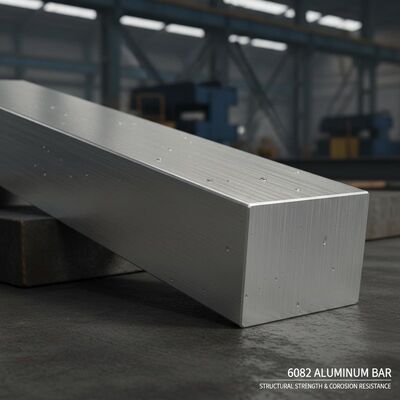 6082 Barre d'aluminium avec résistance structurelle pour l'ingénierie lourde et résistance à la corrosion