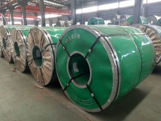 Coil en acier inoxydable de qualité industrielle 304 avec température 1/2H 3/4H H pour pièces automobiles résistantes à la corrosion et dureté personnalisée