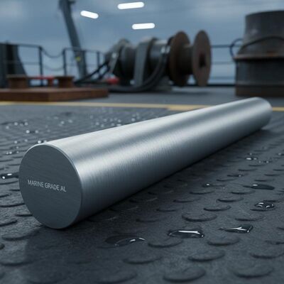 Résistant à la corrosion de qualité marine Barre d'aluminium ronde légère haute conductivité thermique pour équipement offshore