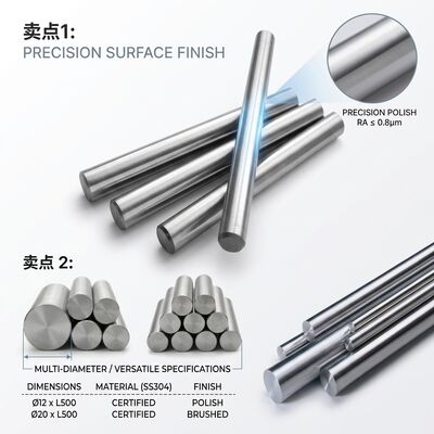 Testé NDT 304 (1.4301) tuyau sans soudure en acier inoxydable de 6 à 8 mm de diamètre extérieur pour chaudière IBR