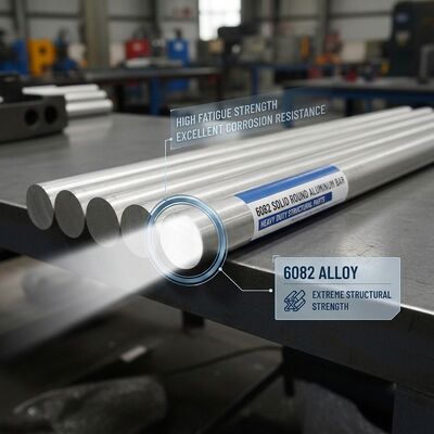 Barre ronde en aluminium 6013-T6 Soudable Alliage aérospatial Al-Mg-Si-Cu Résistance supérieure au 6061 pour pièces de cadre de fuselage
